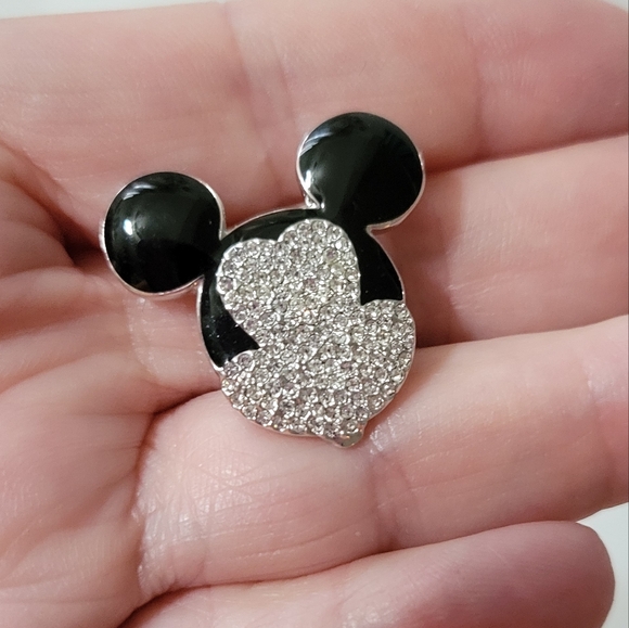 Disney Jewelry - Swarovski Crystal Disney Mickey Mouse Pin